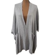 Aritzia Golden by TNA Roohan grey alpaca wool blend sweater poncho size XXS / XS