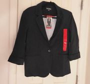 Nicole Miller Women's 3/4 Black Blazer Size M NWT