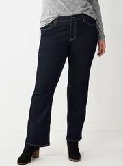 NWT Womens Plus Size Sonoma Goods For Life Premium Bootcut Jeans - Sz 30W