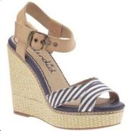 Splendid Kutie Wedge Striped Sandals 8.5