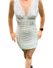 Love…Ady Ruched Polka Dot Mini Dress Scrunched