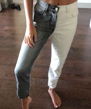Grey / white jeans