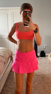 pink tennis skirt