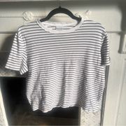Westbound Essentials Black and White Striped Tshirt