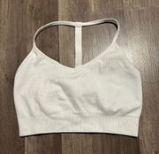 White Sports Bra 