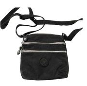 Kipling Keiko Crossbody Mini Bag Black Multi-Zipper Small Purse Pouch Zip-Up