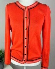 Crown & Ivy button cardigan sweater womens orange size 3X‎