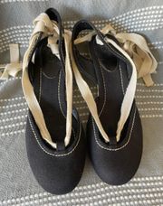 Ann Taylor  ballet style espadrilles low wedge shoes