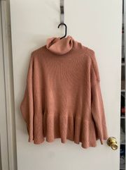 Sweater, Cowl Neck, Peplum