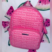 NEW JUICY COUTURE PINK LEMONADE BESTSELLERS WORDPLAY BACKPACK