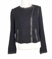 Diane Von Furstenburg asymmetric moto jacket