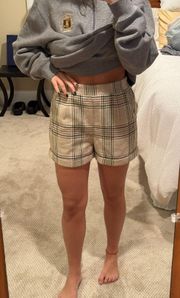 Sweater Plaid Shorts