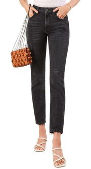 Women's Julia High Cigarette Jean in Black