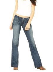 Ariat Ella Trouser Mid Rise Wide Leg Jean in Bluebell 29