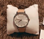 Rebecca Minkoff Pink Leather Band Watch