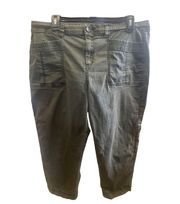 Style & Co Capri Cargo Style Olive Green Women’s Style Pants Size 14-EUC