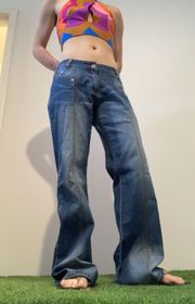 Vintage y2k  red bootcut / straight leg jeans