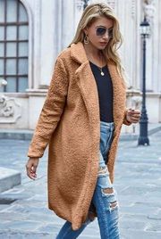 Fuzzy Tan Coat