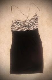 Black And White Mini Dress Size Medium