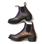 Blundstone Heeled Stout Brown Original Chelsea Boots