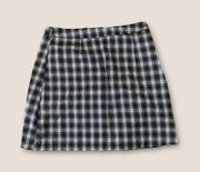 Persun Plaid Mini Skirt Academia Black Combo 8