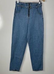 Black Label C’est Toi High Waist Exposed Zip Fly Jeans Size 27/3