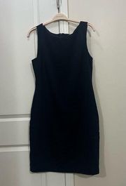 FLAWED Badgley Mischka Navy Blue Sleeveless Mini Dress Size 16 US