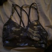 Camo sports bra