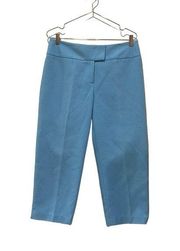 J. McLaughlin light blue cropped waffle, pattern pants. Size 12.