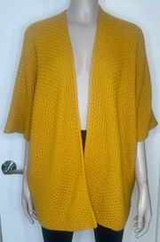 Forever 21 Mustard Knit Cardigan Sweater