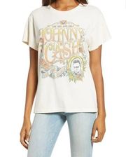 Daydreamer Wo Johnny Cash One & Only Tour Graphic Tee - Dirty White Size Medium
