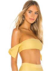 Felicity Bikini Bow Top in Yellow