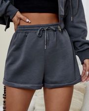 grey sweatshorts