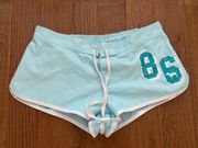 Vintage victoria’s secret PINK baby blue swim / lounge shorts