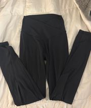 navy blue  crossover leggings