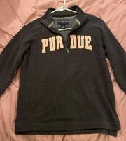 PURDUE quarter zip size small