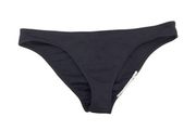 Koral solid black low waist bikini bottoms