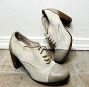 All saints heels Frankie Suede Shoe cap-toe leather Grey