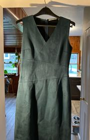 T.  Faux Suede Dress