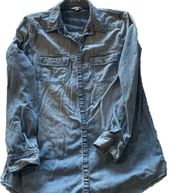 Rubbish size small long sleeved button down denim