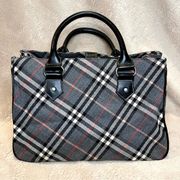 Rare Burberry Blue Label Flannel Nova Check Plaid Bag