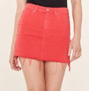 Hudson Jeans The Viper Mini Skirt in Red Size 32 NWT