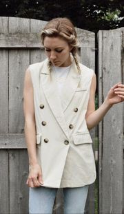 White Blazer Dress/Vest