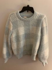 Blue Plaid Sweater