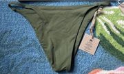 NEW NWT Bikini bottoms toast swim Free people dark green Sz XLarge XL 12 chive