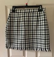 Med  Black/white Skirt