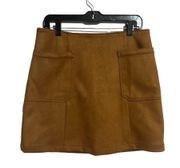 Maurice’s Faux Suede Brown Skirt