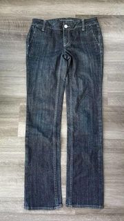 Banana Republic Dark Straight Leg Jeans Size 2 Stretch E1