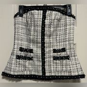 White House Black Market Tweed Corset