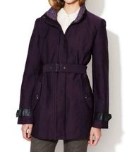 Sam Edelman  Purple Trench Coat Winter Jacket Women’s Size Small